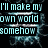 Pixelated cyan text on black background with glowing blue-white energy effects, arranged in four vertical sections.