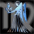Static pixelated icon of a humanoid figure with glowing blue accents against dark background, appearing to hold or interact with an object on the left side.