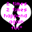 A static image of a broken heart with pink text reading '2 times 2 times hoppend again fuc*' on white sections against black background.