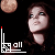 identical pixelated faces with brown hair and light skin, each paired with a small brown circular object above, and text below changing from 'all' to 'hope' to 'is' to 'gone' in white and red