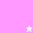 Pixelated pink and white icon with repeated 'CHEER' text and star symbols in a