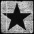 Four grayscale display a black star on textured background with subtle variations in alignment and edge detail