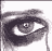 A two-frame contact sheet of a pixelated animated icon showing an eye with red text appearing over it.