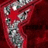 Red background with pixelated silver figures and white text reading "Famous Stars And Straps" in four lines.