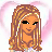 Pixel art contact sheet of a female character with long brown hair in three poses against pink heart backgrounds, including full-body, cropped torso, and headshot views with visible text "angelic" on the right frame.