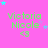 A static image with a bright pink background featuring repeated text "Victoria Nicole" in green, small heart symbols <3 below the name, and scattered blue and purple stars.