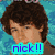 A pixelated image of a person with curly brown hair, showing three distinct views: one with blue background and 'nick!!' text, another with pink bow and 'jos' text, and third with gray background and 'wifeyy!!!!' text.