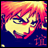 Pixelated anime-style character face with red hair and yellow highlights on a dark blue background, next to stylized text reading "Anime IM" and "com" in white pixel font.