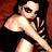 A pixelated 48x48 animated buddy icon featuring a cartoon woman in a black dress on the left and green text 'Original Icons .com' on a dark green background on the right, displayed as a contact sheet with two frames.