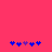 Two horizontal of blue and purple puzzle-piece icons on a solid pink background, with the middle icon in each differing in color