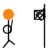 Animated contact sheet of a stick figure basketball player performing actions with an orange ball and hoop across seven frames.
