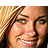 Animated contact sheet of a woman's face with changing text overlays across frames, displayed in 3x3 grid layout on gray background.