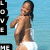 A woman in a white bikini top and bottoms poses against a blue background with text elements on the sides.