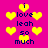 Pixelated pink background with yellow hearts and dark blue text reading "i love leah so much" arranged in vertical
