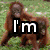 A four- shows a sequence of images with text overlays: a monkey on grass, a yellow smiley face, two monkeys, and a blank