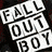 A collage of four distinct images featuring a person in various poses and settings, including text reading "FALL OUT BOY" on the top left.