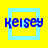 Blue text 'Keisey' appears over yellow and cyan square layers in a with one gray