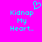 Bright pink background with cyan pixelated text and a heart symbol above the text.