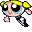 Nine pixelated cartoon characters in a , each with distinct hair colors and accessories against gray background