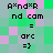 Pixelated text and color blocks arranged in a pattern with repeated phrases