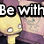 Pixelated yellow character with large eyes and purple clothing appears in four , text changes from 'Be with' to 'me' to 'forever'