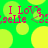 Green background with yellow circles and pink text reading "I Love Caelie <3" repeated in a pattern