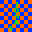 Green text 'JONAS' and 'S' on blue-orange checkered background with overlay in two states