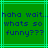 Green background with cyan lines and dark blue pixelated text reading "haha wait... whats so funny???" in two identical side-by-side