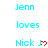 Cyan text and red heart symbols arranged in a pattern on white background, with visible animation changes in heart symbols across observations