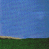A pixelated animation of a tree growing from a small sapling to full bloom against a blue sky and green field.