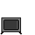 Pixel art animation of a character with black hair and white clothing emerging from a gray-framed screen, displaying text bubbles.