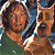 Animated contact sheet showing two Scooby-Doo characters in pixelated style with green text reading "Original Icons .com" on the right side.