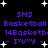 Pixelated purple text and white stars on black background, repeated in two identical vertical sections with slight spacing differences.