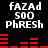 Black background with white text 'fAZAd', '500', and 'PhRESh' above red horizontal bars that change height across frames.