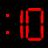 Red digital clock numbers and 'happy new year!' text in red, white, and black on a black background with animated pixel changes.