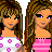 Pixelated cartoon-style contact sheet of four female characters in friendship-themed outfits with pink text reading 'Best friends FOREVER!' on a white background.