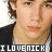 A pixelated image of a person with layered text overlays reading "I LOVE NICK," "I LOVE JOE," and "I LOVE KEVIN" across different sections.