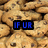 A static image of chocolate chip cookies with blue text overlays reading "IF UR MOM BAKES COOKIES I LIKE HER!" in four separate segments.