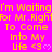 A static image with bright pink background and yellow text repeating 'I'm Waiting For Mr. Right To Come Into My Life <3' across multiple lines.
