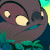 A pixelated animated buddy icon featuring a cartoon character with large eyes and a green background displaying "Original Icons .com" text.