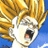 Pixelated close-up of a cartoon character's face with spiky yellow hair and wide eyes against a blue background.
