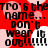 Red background with white circular shapes and black text reading "TRO'S the name... Don't wear it out!!!!!!" repeated in a pattern