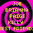 Four identical pink and black spiral patterns with yellow text listing names and "BEST FRIENDS" across the bottom.