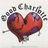 Pixelated heart icon with text "Good Charlie" above it, surrounded by pixelated fragments on a light background.