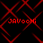 Red pixelated text 'JAVOONI' appears four times on a black background with red geometric lines forming a repeating pattern.