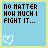 Animated contact sheet of 21 frames showing a pixel art icon with blue background, white heart symbol, and changing text between "NO MATTER HOW MUCH I FIGHT IT..." and "I CAN'T HELP BUT FALL FOR YOU".
