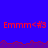 Red text 'Emmm<#3' repeated across a blue background with purple pixelated borders, showing partial gray area on the right.