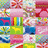 Pixelated collage of colorful cartoon-style icons on left, bright pink background with red pixelated text on right reading "WOW... that's kool eek :-> but it confuses me".