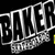 Animated sequence showing a stylized 'BAYER' text logo with metallic sheen transitioning to a white triangular shape on dark background.