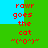 Red pixel text and a cat emoticon on a green and blue background, with a blue rectangle shifting position across frames.